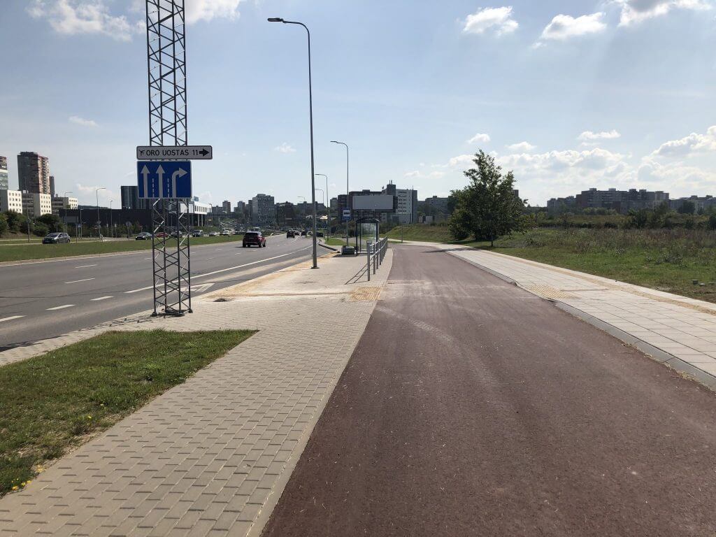 Pilaitės pr. dviračių takas (Pilaitės pr.) - Bike path - construction photos