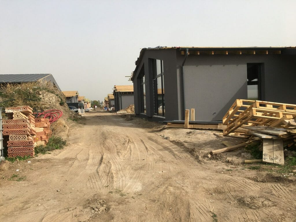 Sakalų namai (Minties g. 2, 4, 6, 8, 10, 12, 14) - Row housing - construction photos