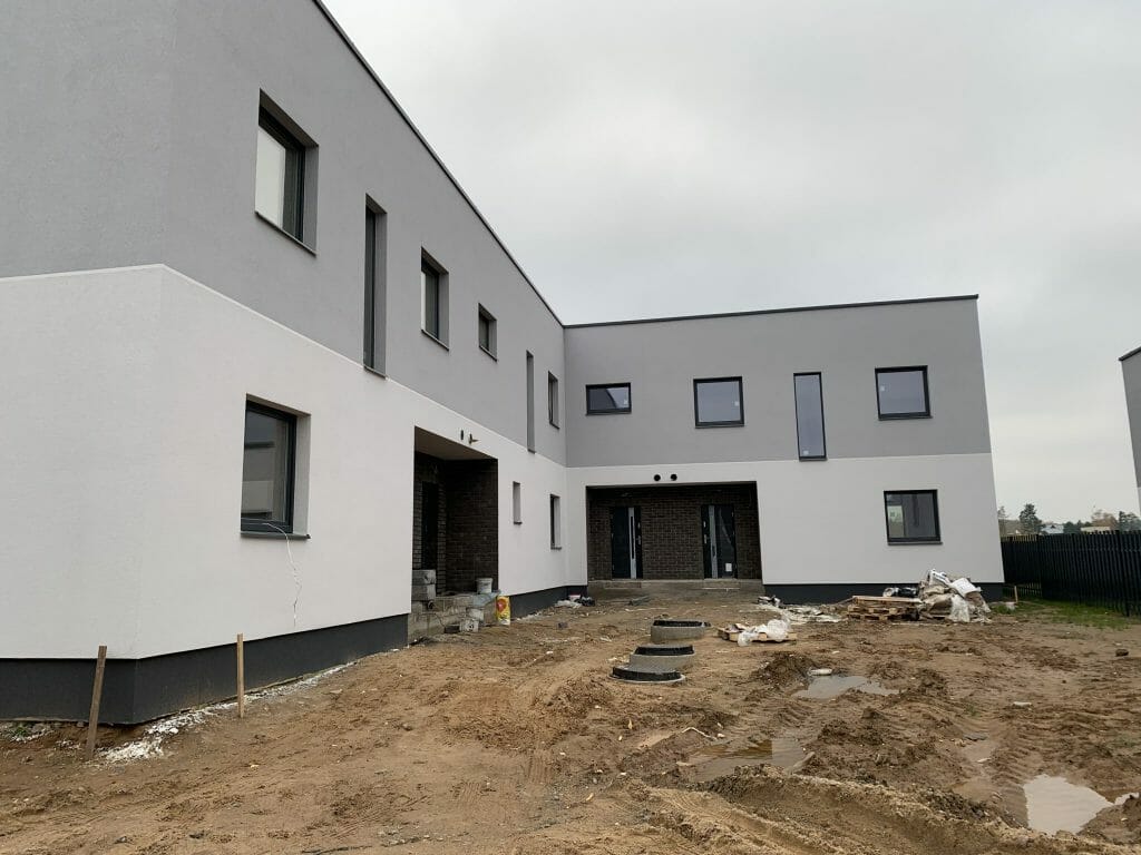 Gulbinų namai (Molėtų pl. 165) - Row housing - construction photos