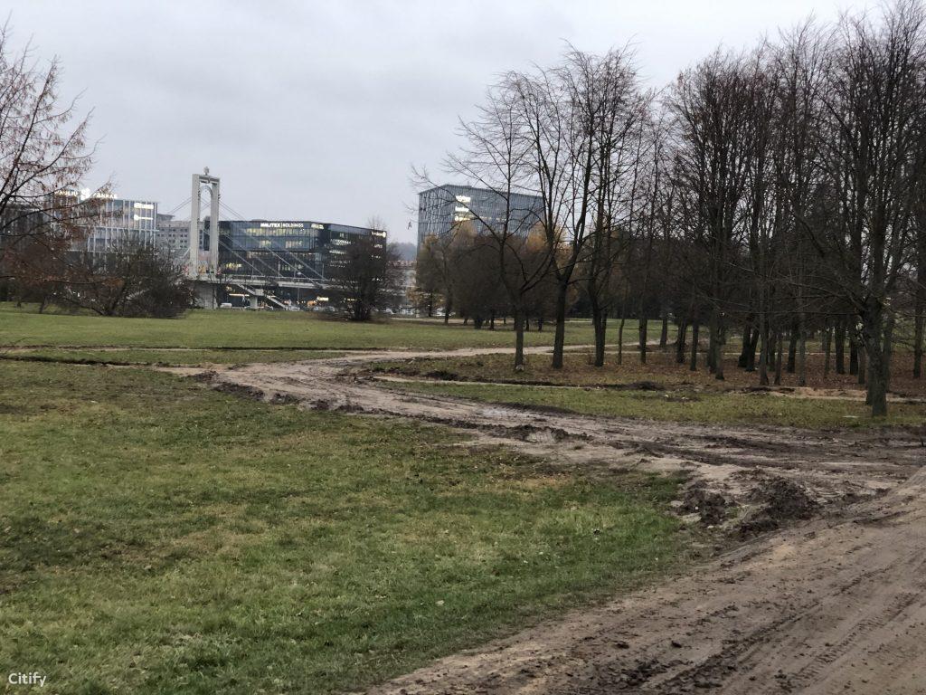 Nemuno salos parkas (Nemuno sala) - Park - construction photos