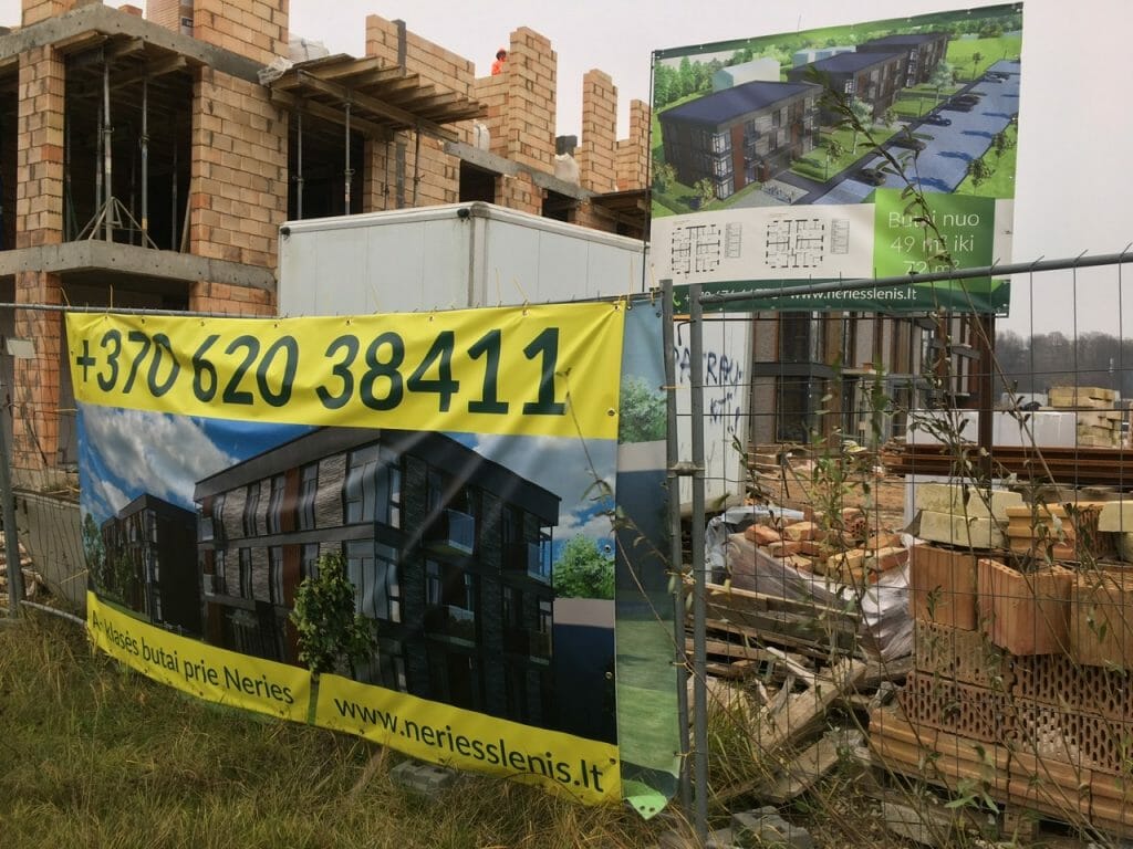 Neries slėnis (Panerių g. 244) - Multi apartment - construction photos