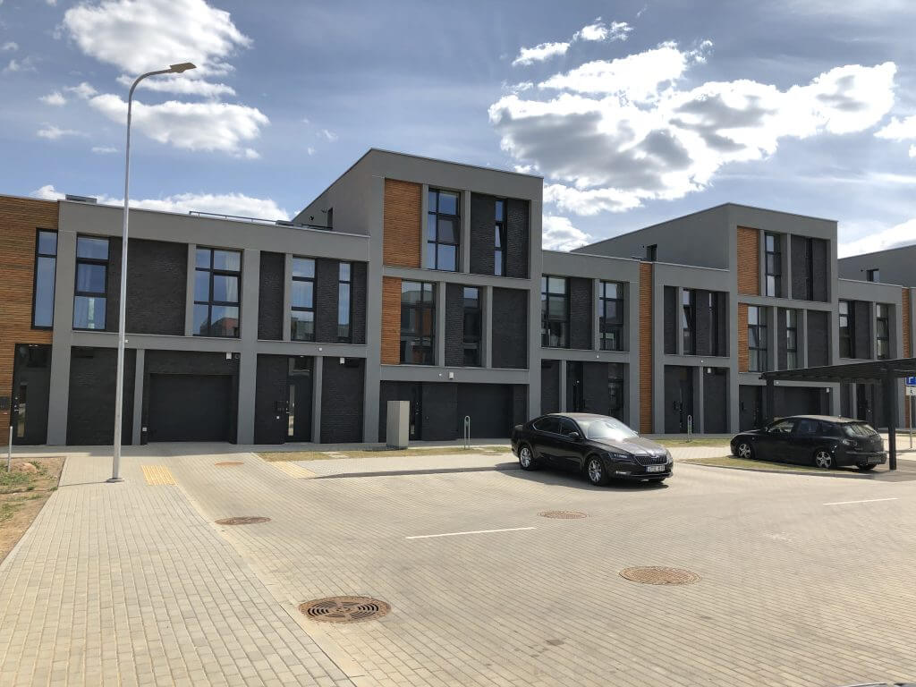 Šiaurės pašvaistė (Danės/Įsrūties g.) - Row housing - construction photos
