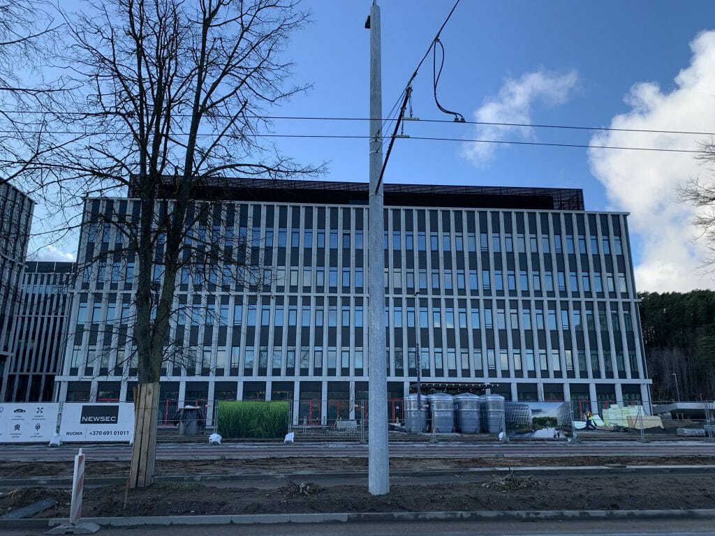 Business Garden Vilnius 1 etapas (Laisvės pr. 10) - Office center - construction photos