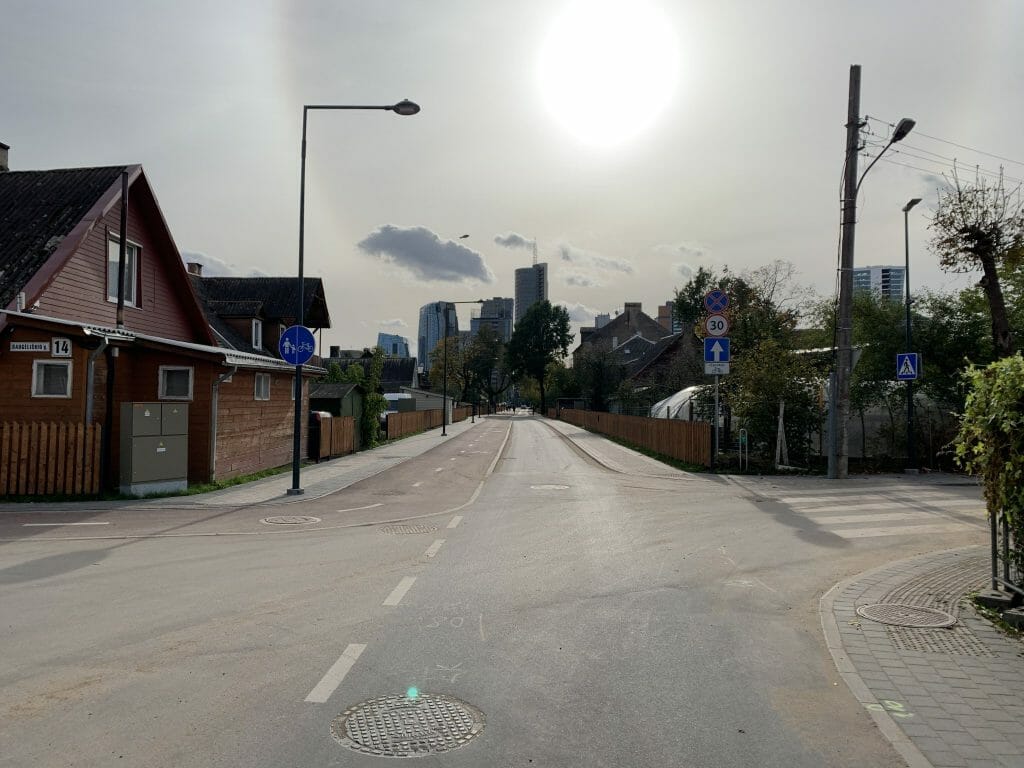 Giedraičių ir S. Fino g. (Giedraičių g.) - Bike path, Street - construction photos