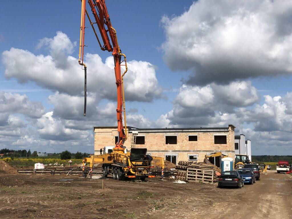 Gulbinų namai (Molėtų pl. 165) - Row housing - construction photos