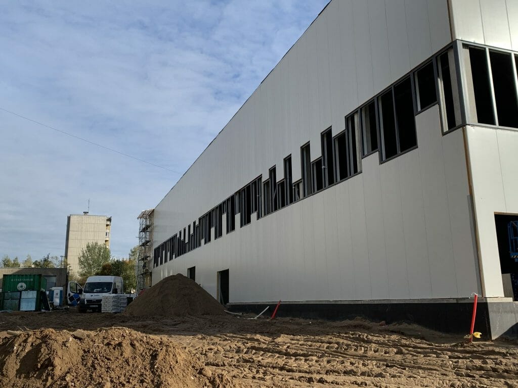 Žemynos progimnazijos sporto salė (Žemynos g. 14) - Sports arena - construction photos