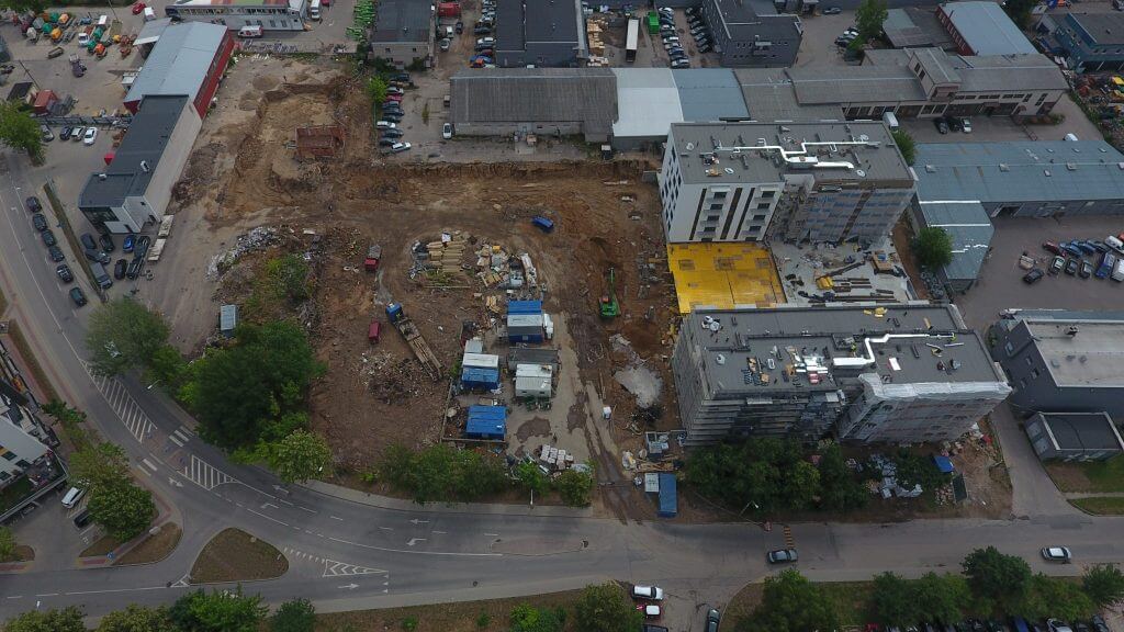 Paparčių namai 2 etapas (Utenos g. 41A) - Daugiabutis - statybų nuotraukos