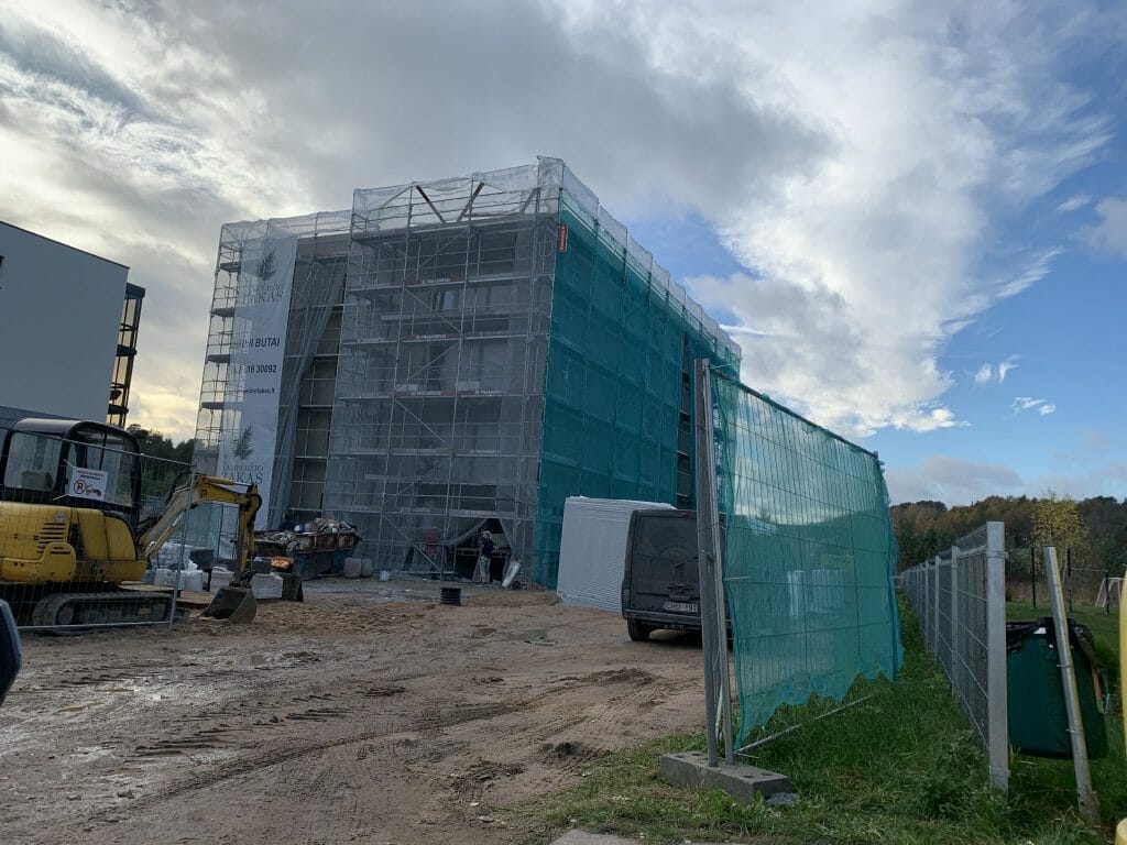 Lampėdžio takas 1 etapas (Įkalnės aklg.) - Multi apartment - construction photos