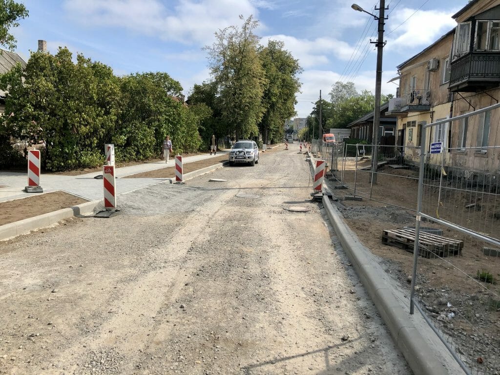 Giedraičių ir S. Fino g. (Giedraičių g.) - Bike path, Street - construction photos
