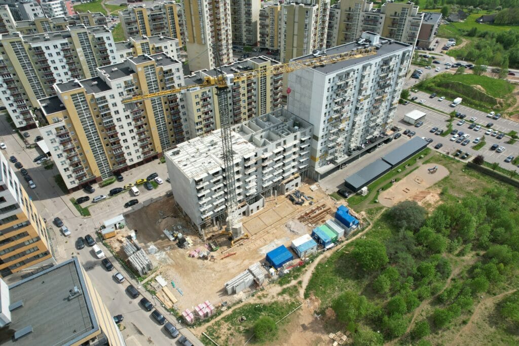 Smilgos 2 etapas (Perkūnkiemio g. 49) - Multi apartment - construction photos