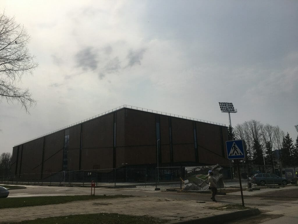 Futbolo mokyklos ir baseino pastato konversija 1 etapas (Paryžiaus Komunos g. 16A) - Sporta būve - būvdarbu attēli