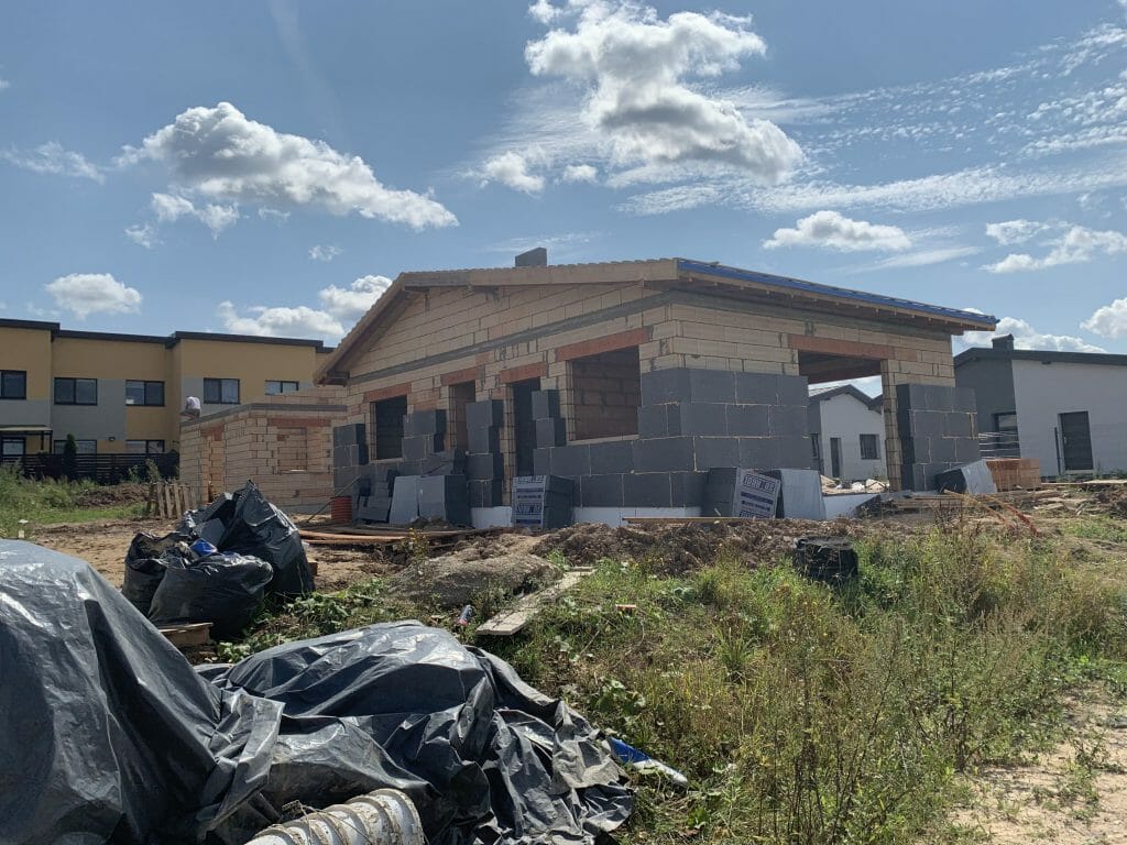 Giraitės terasos (Gervuogių g. 1, 2, 3, 5, 6, 7, 8, 9, 12 - 52 , Mėlynių g. 1, 1A, 2, 2A, 3, 3A, 4, 4A, 5, 5A - 26, 26A) - Private house community - construction photos