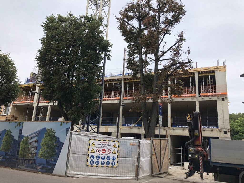 Alėja 18 (Laisvės al. 18) - Multi apartment - construction photos
