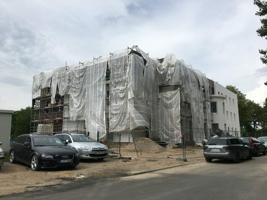 Europos pr. 96 (Europos pr. 96) - Office center - construction photos