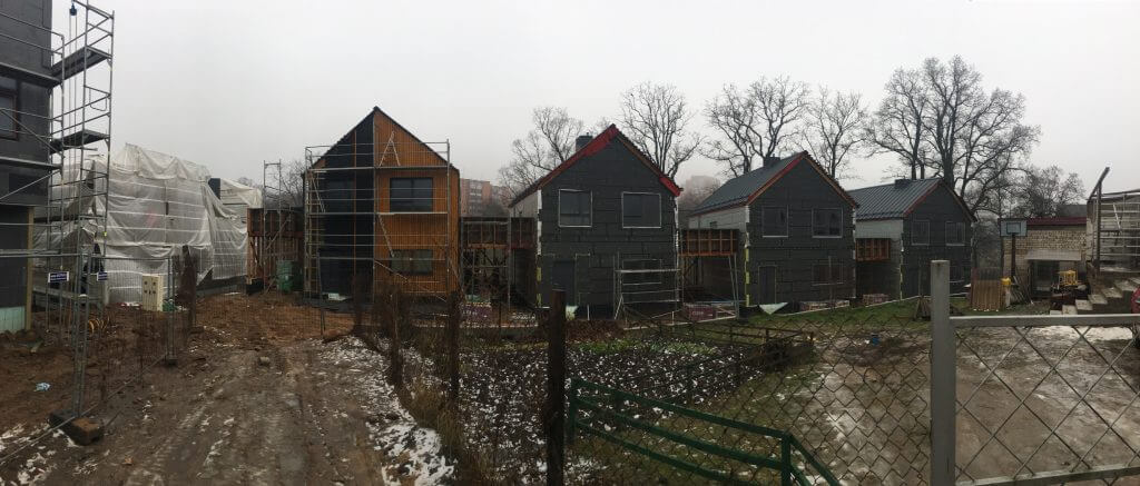 Baltupio krantas (Naujakiemio g. 21C, 23) - Row housing - construction photos