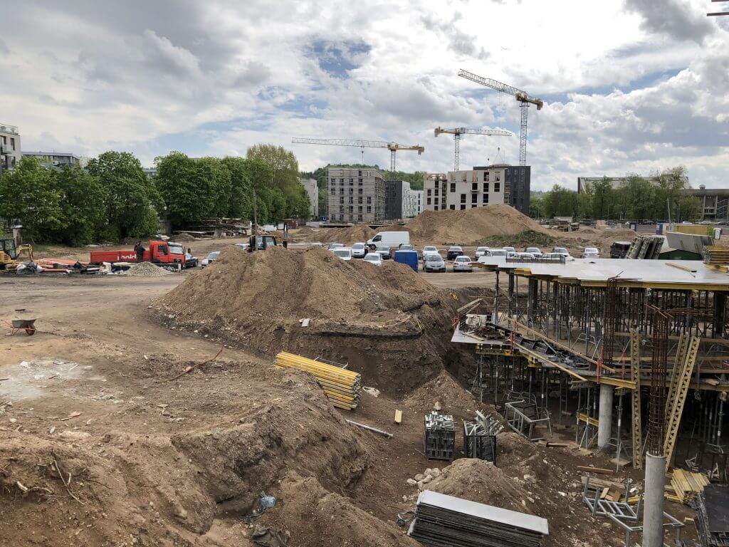 Business Stadium North (Rinktinės g. 3) - Verslo centras - statybų nuotraukos