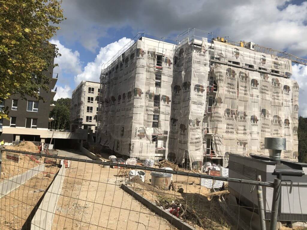 Veikmės Parko namai (Didlaukio g.) - Multi apartment - construction photos