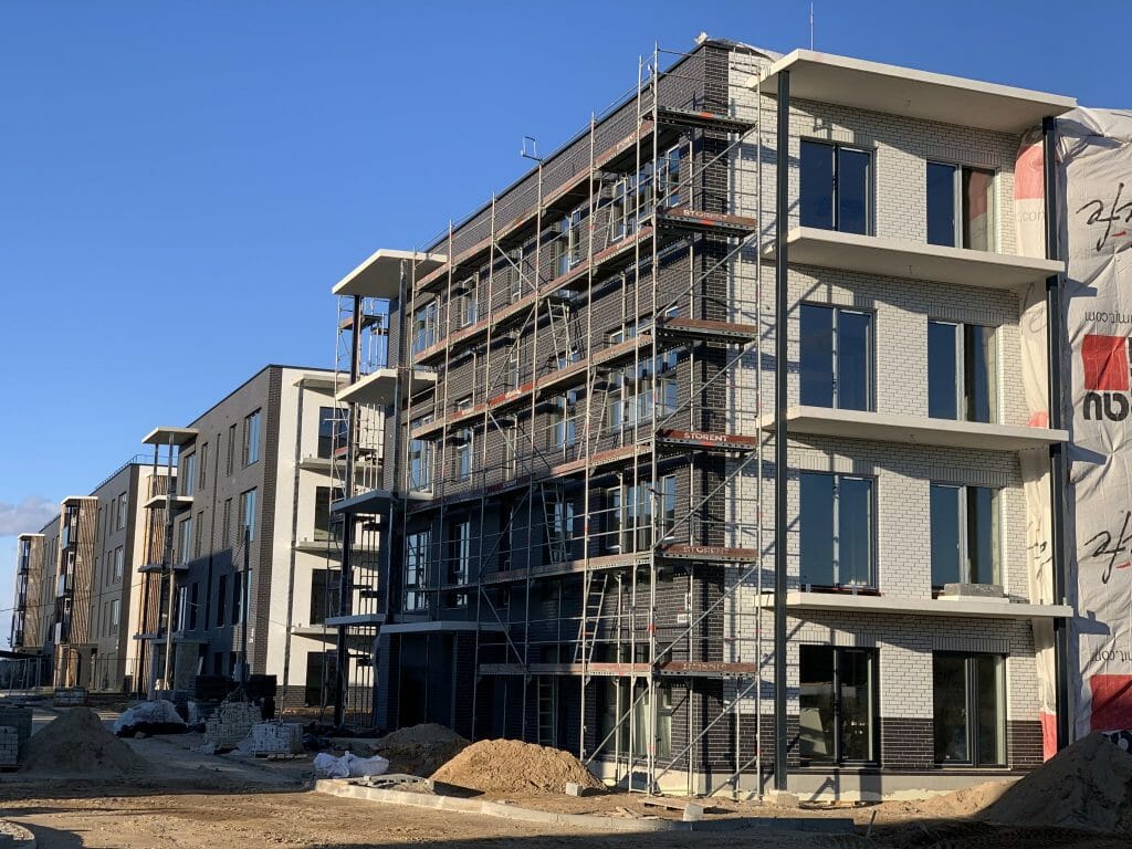 Naujosios Santariškės 2 etapas (Daujoto g. 12, 14, 16, 18, 20) - Multi apartment - construction photos