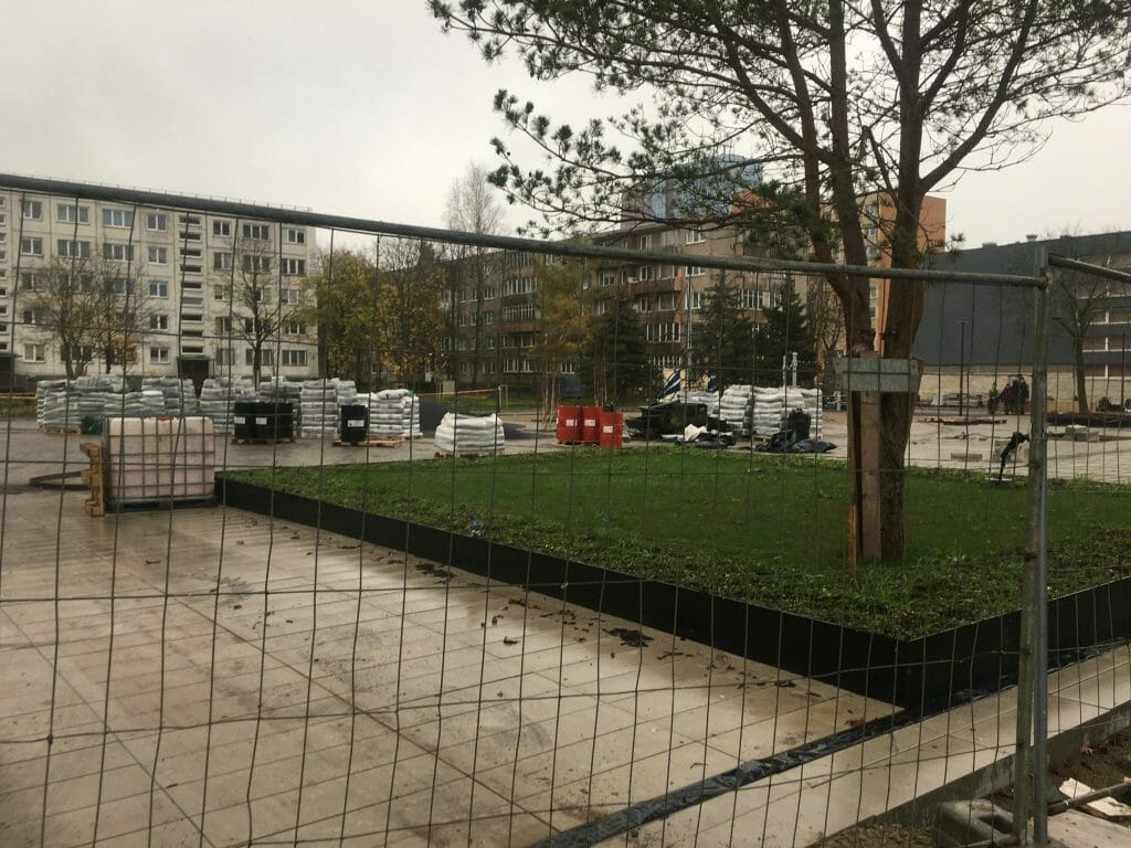 Vaidilos aikštės teritorija (Taikos pr., Paryžiaus Komunos g. ) - Park - construction photos