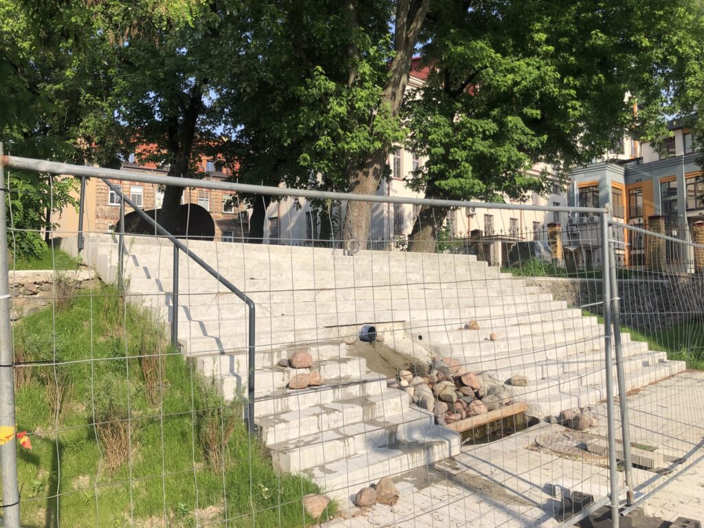 Vingrių šaltinių skveras (Vingrių g.) - Square - construction photos