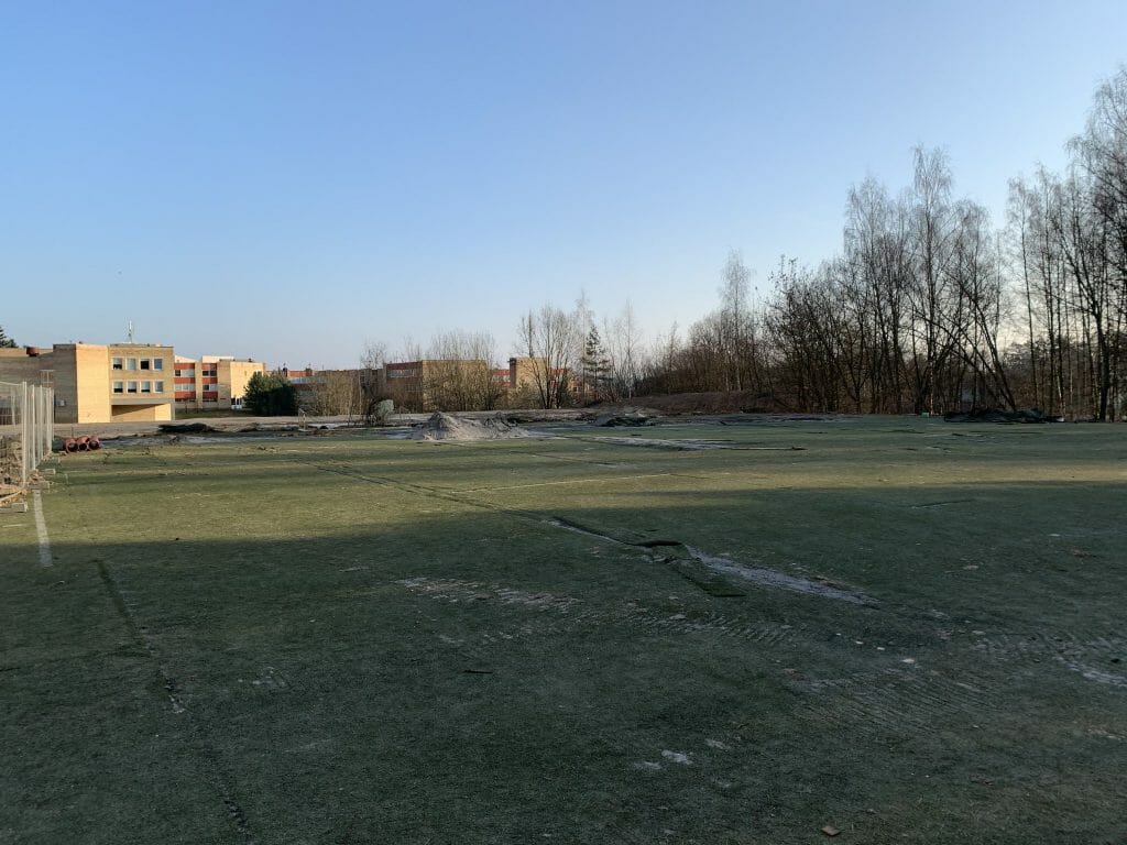Sporto aikštynai Ozo g. (Ozo g. 39B) - Spordiväljak - ehituse fotod