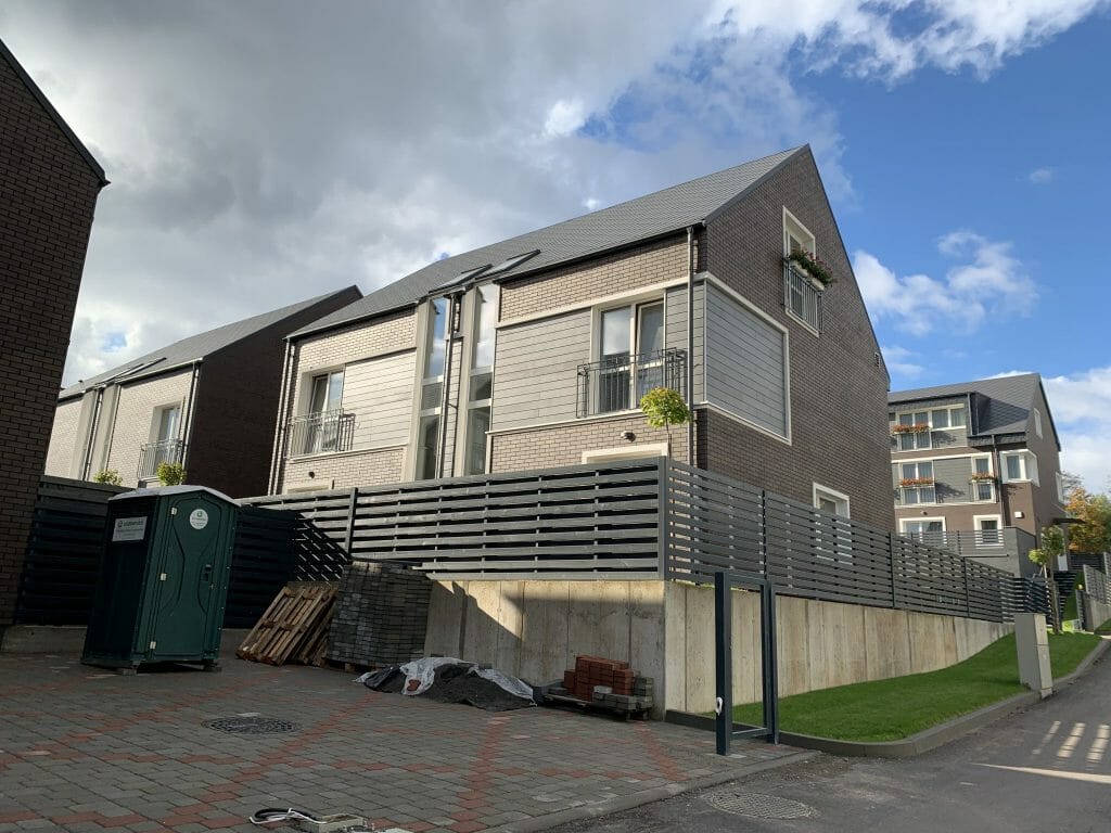 Šeškinės Ozo namai (Šeškinės sodų g. 19, 19A, 21, 21A, 23, 23A) - Row housing - construction photos