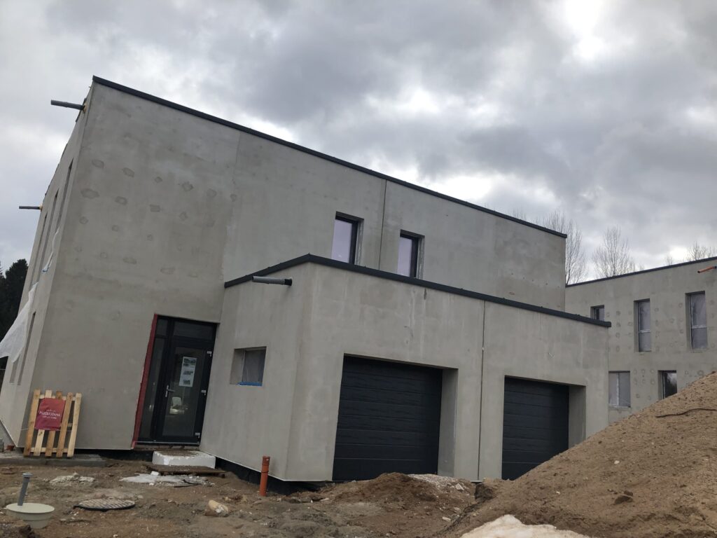 Namai prie miško (A. Mickevičiaus g. 137, 139, 141) - Private house community - construction photos