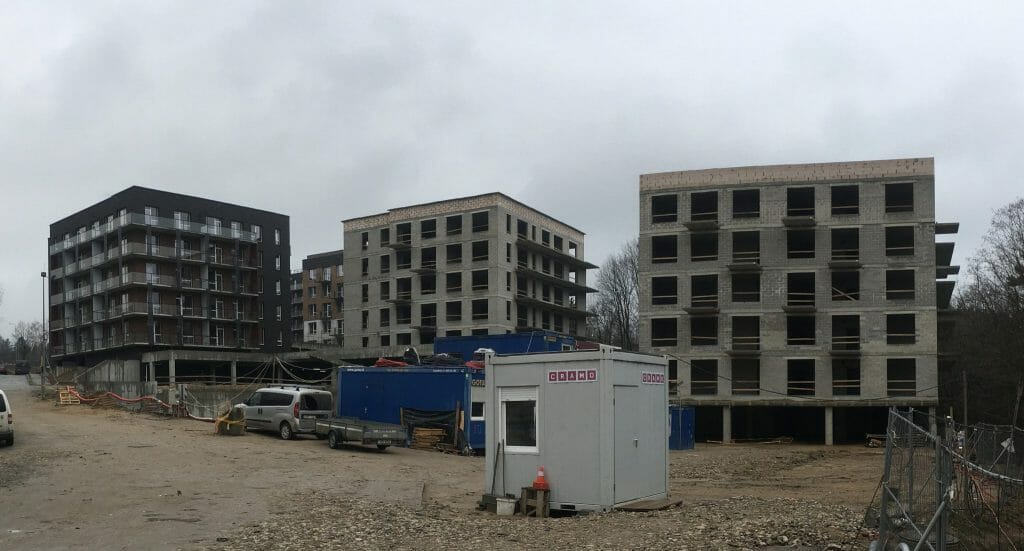 Veikmės Parko namai (Didlaukio g.) - Multi apartment - construction photos