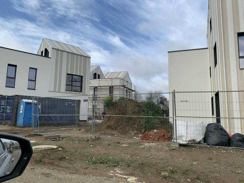 Skalvių vilos (Skalvių g. 23) - Row housing - construction photos