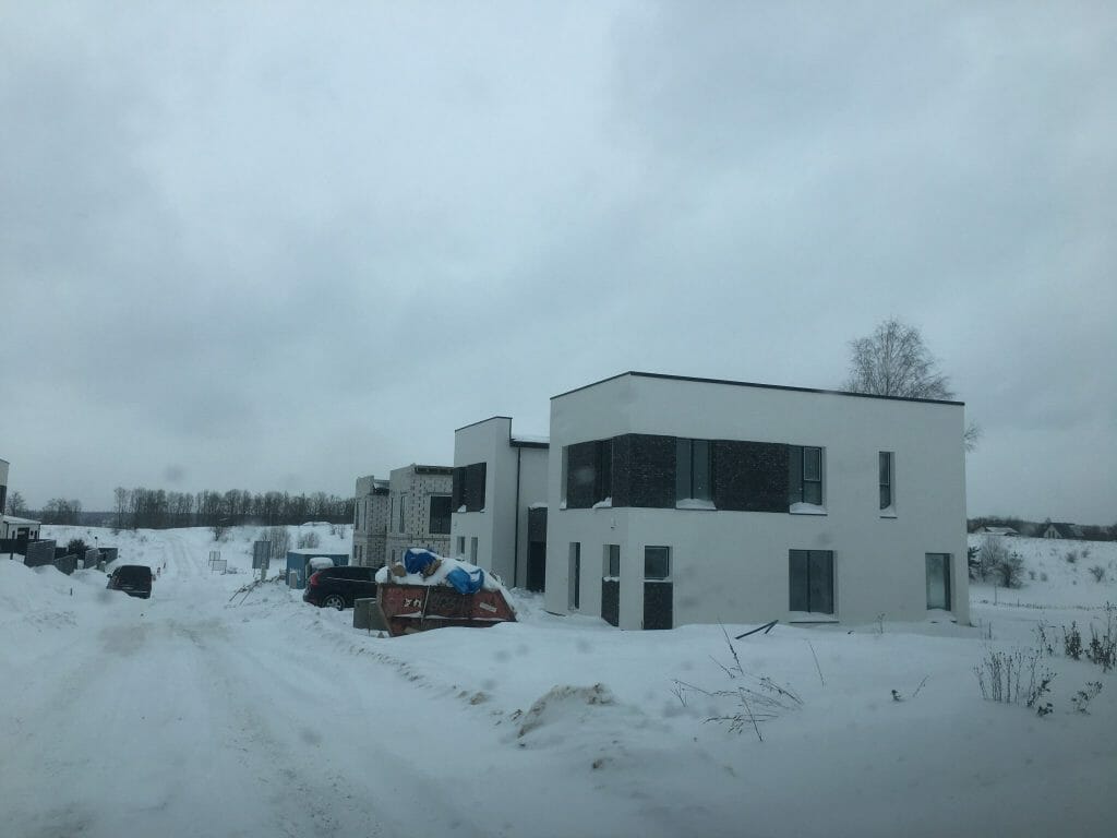 Ilgai ir laimingai (Užutrakio g. 14, 16, 17, 18, 19) - Row housing - construction photos