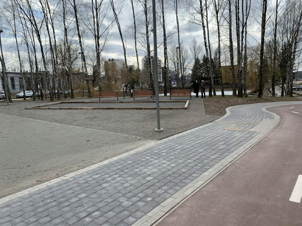 Neries senvagės slėnis (Linkmenų g.) - Bike path, Park - construction photos