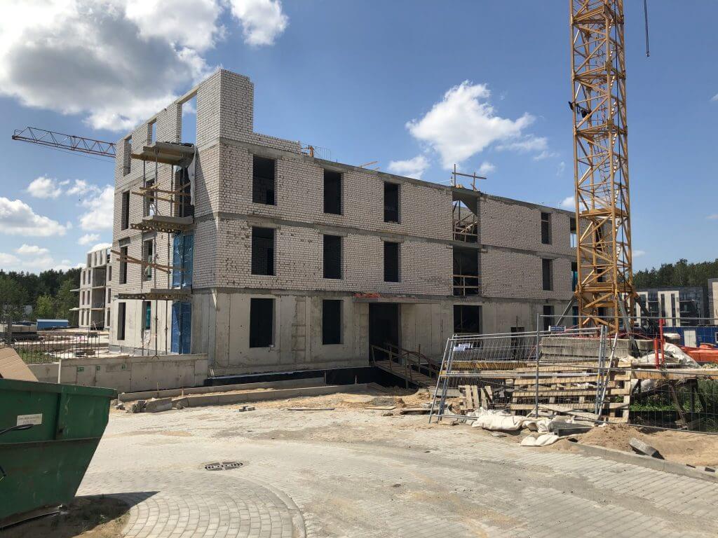 Lazdynėlių vingis 1-2 etapai (Lazdynėlių g. 38, 38A) - Multi apartment - construction photos