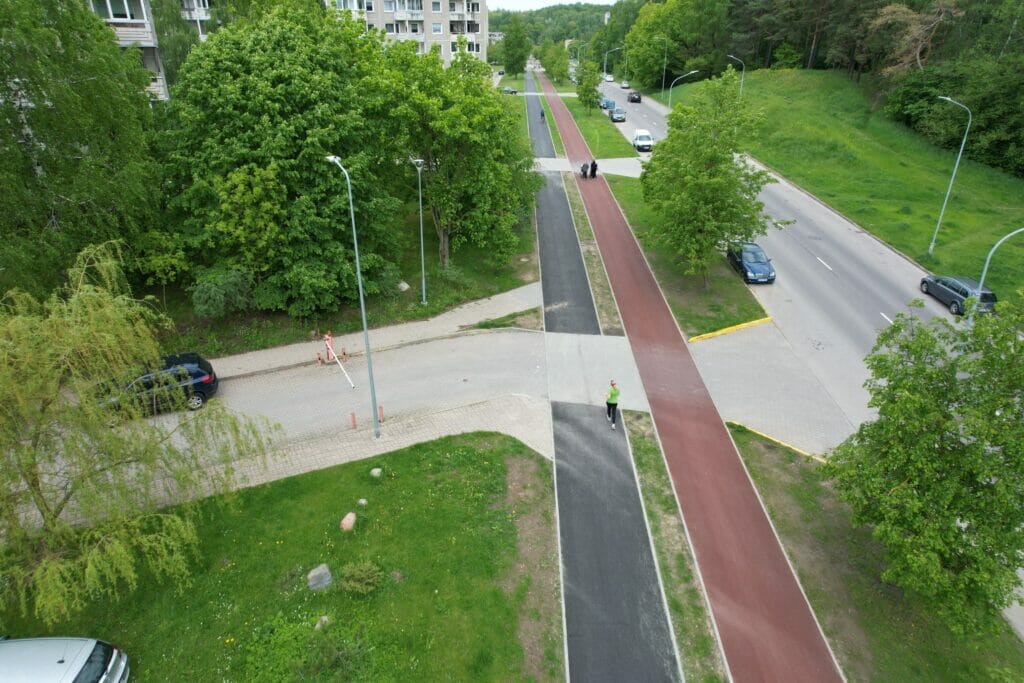L. Giros g. dviračių takas (L. Giros g.) - Bike path - construction photos