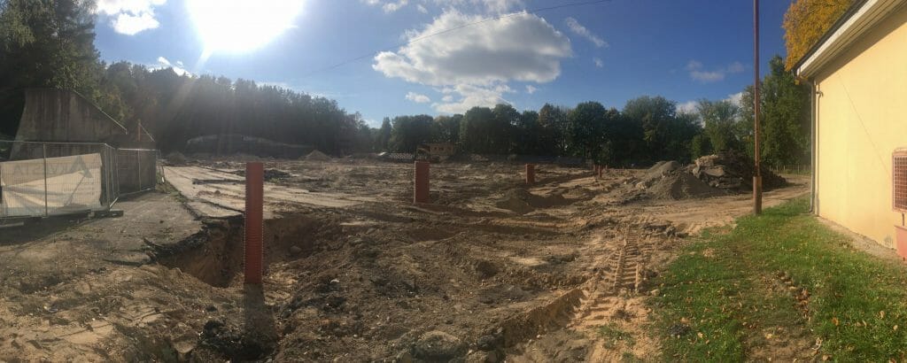 Kalnų parko stadionas (T. Kosciuškos g. 7) - Sports field or court - construction photos