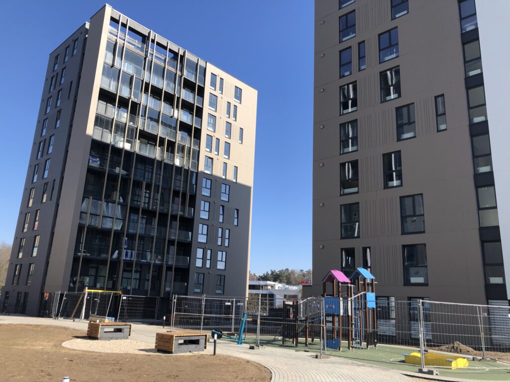 Viršuliškių stogai (Viršuliškių g. 38) - Multi apartment - construction photos