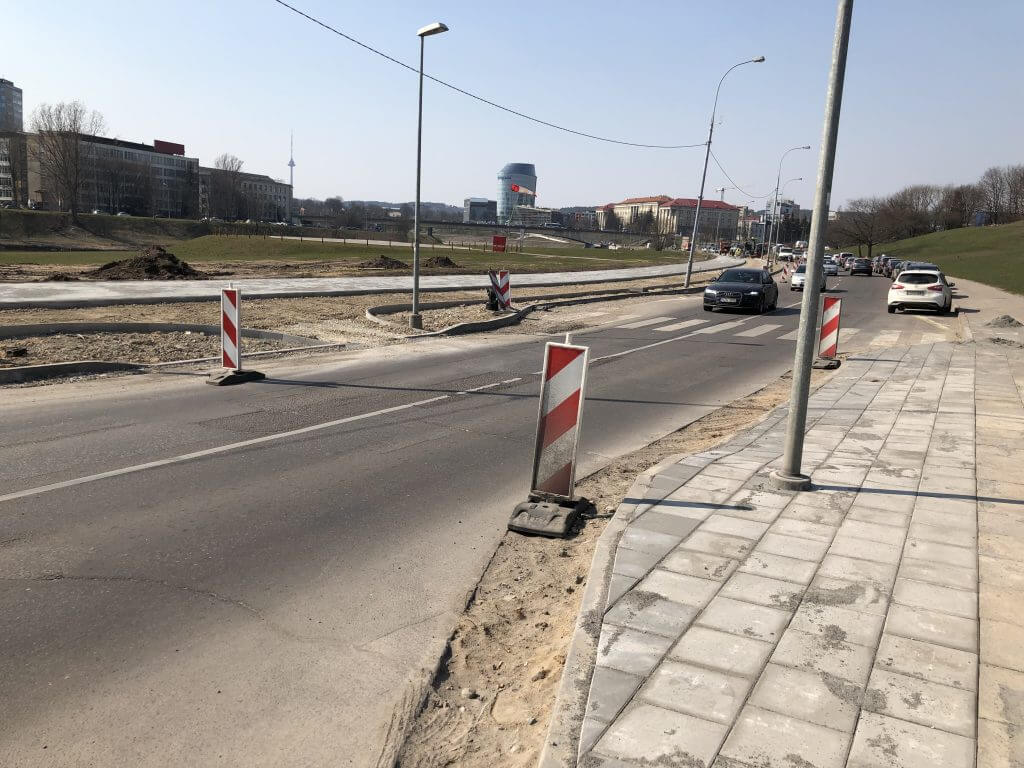 Upės g. dviračių takas (Upės g.) - Bike path - construction photos