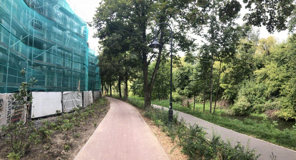 Vilnios pakrančių tvarkymas (Aukštaičių g.) - Bike path, Waterside - construction photos