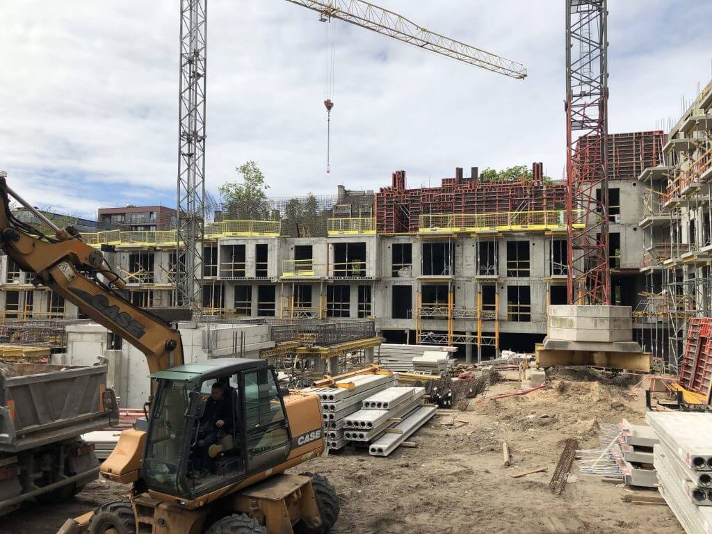 Baltas lapas Mindaugo 1 etapas (Aguonų g. 17) - Multi apartment - construction photos