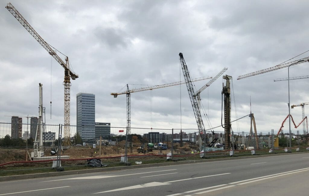 Vilnius OUTLET (Vytauto Pociūno g. 8) - Shopping center - construction photos
