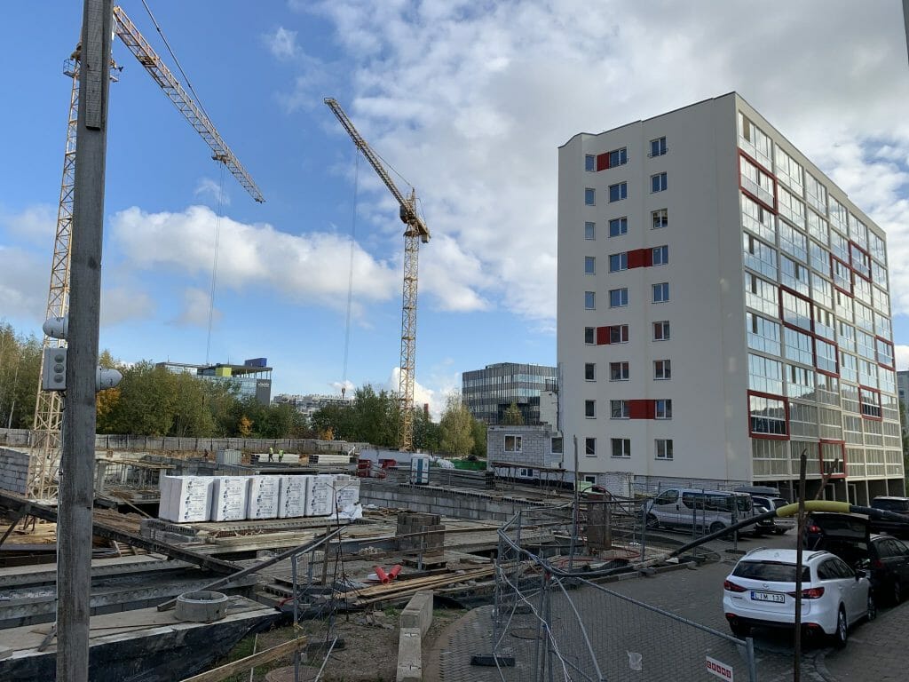 Leičių kiemas 6 etapas (Leičių g. 21) - Multi apartment - construction photos