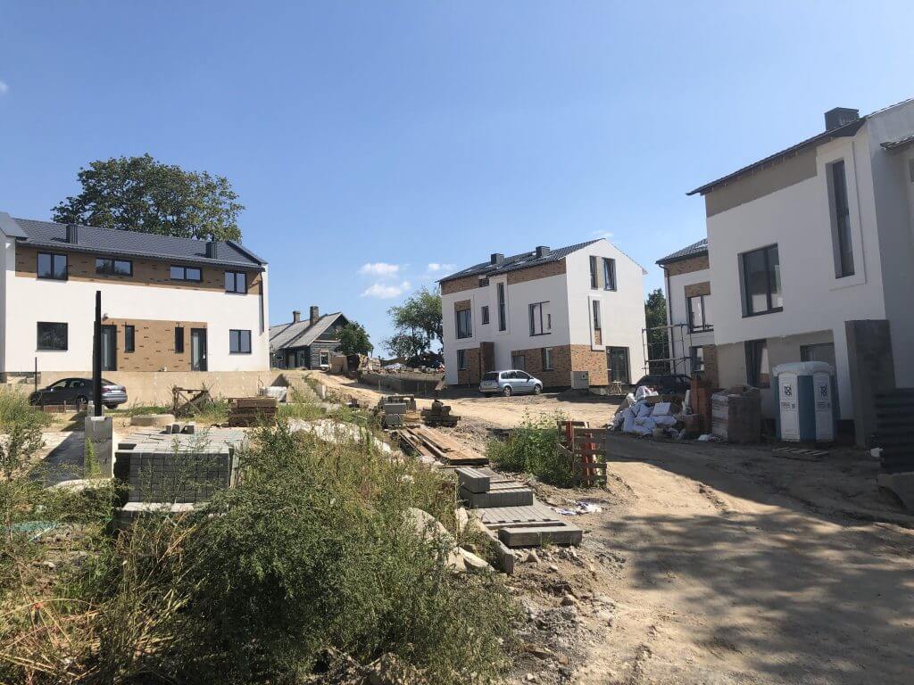 Ievų namai (Ievų g. 3) - Row housing - construction photos