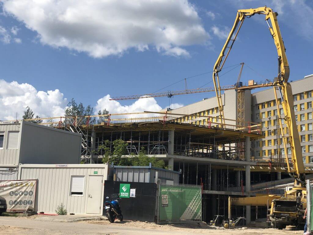 Daugiaaukštis parkingas Santariškių g. 1 (P11) (Santariškių g. 1) - Parking facility - construction photos