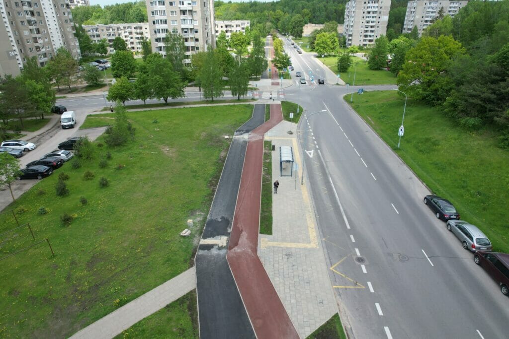 L. Giros g. dviračių takas (L. Giros g.) - Bike path - construction photos