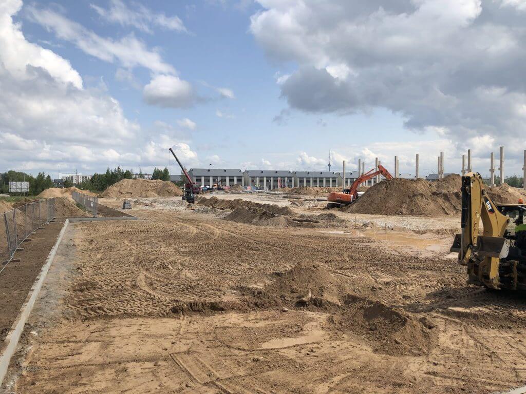 Moki-veži Pilaitė (Pilkalnio g. 3) - Shopping center - construction photos