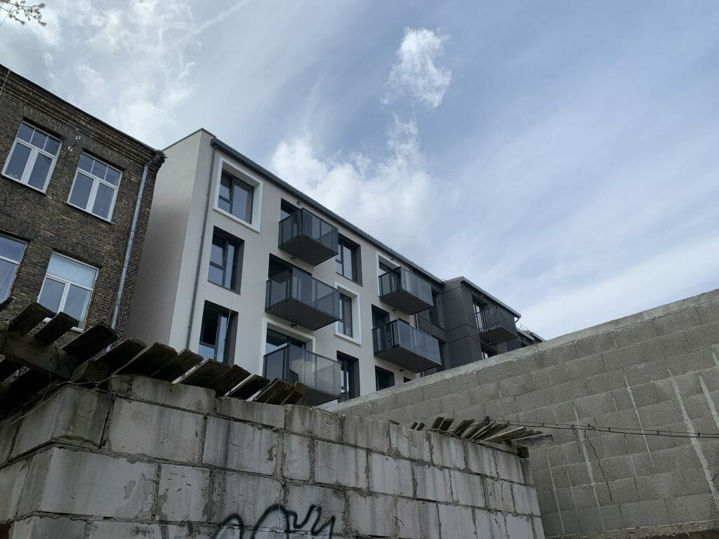 Baltas Lapas Mindaugo 2 etapas (Aguonų g. 17) - Multi apartment - construction photos