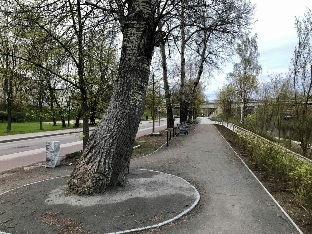 Neries dešiniosios krantinės (Upės g.) - Bike path, Sports field or court, Waterside - construction photos