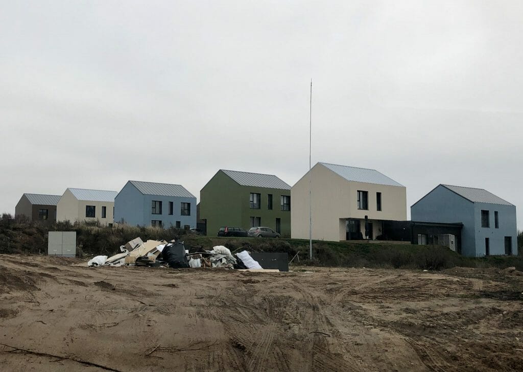 Voverės namų kvartalas (Piliavos g.) - Row housing - construction photos