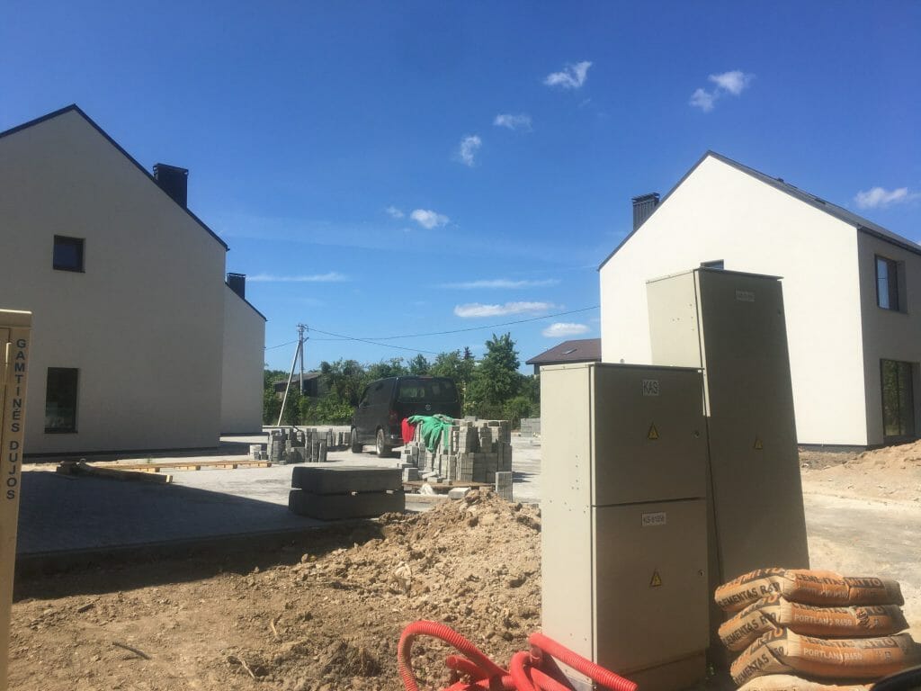 Stirnų namai (Stirnų g. 70) - Private house community - construction photos