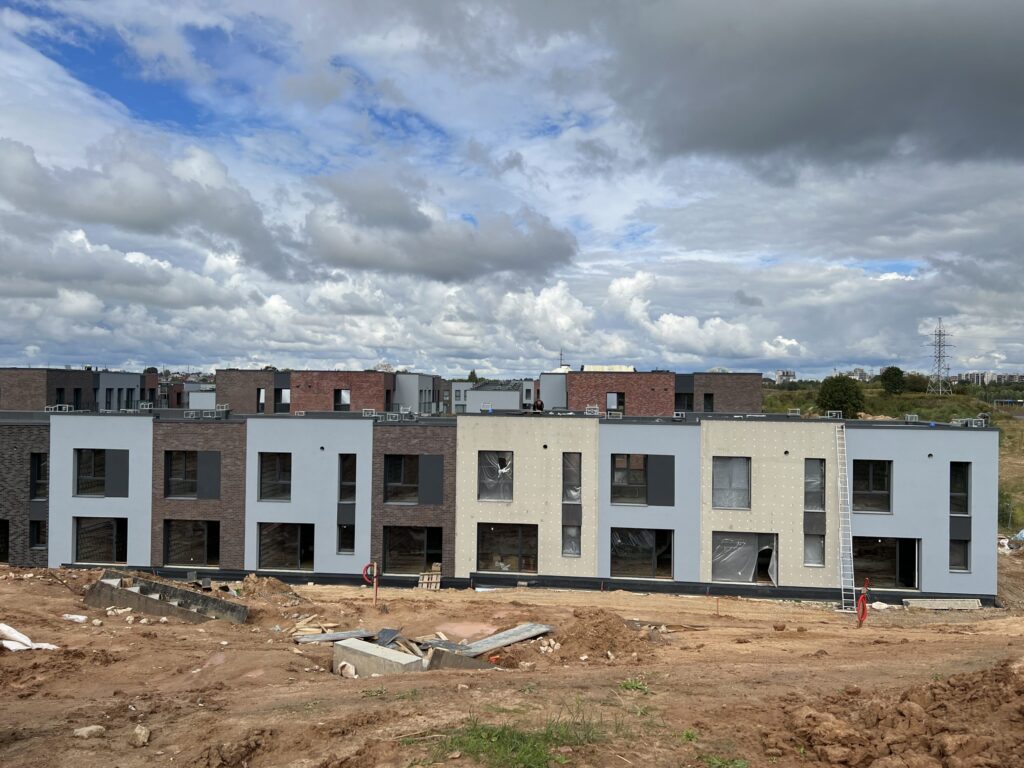 PaJustis 3 etapas (sublokuoti namai) (Mozūriškių g. 190) - Row housing - construction photos