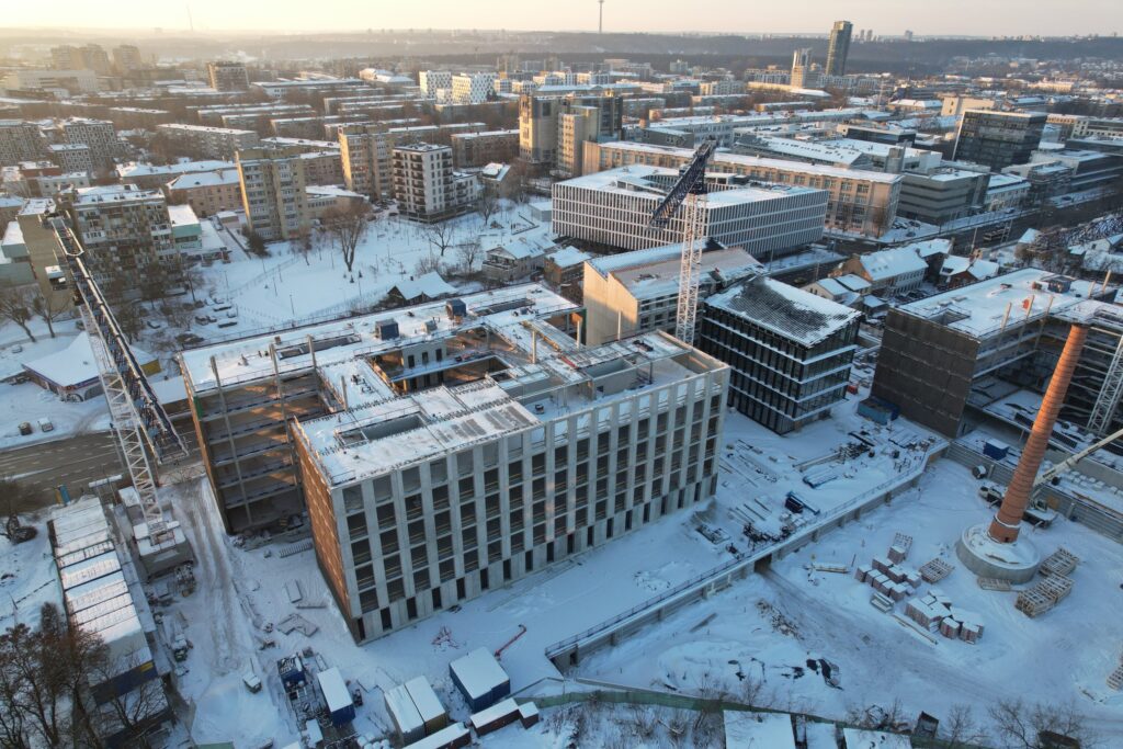 Cyber City 1 etapas (Švitrigailos g. 32) - Office center - construction photos